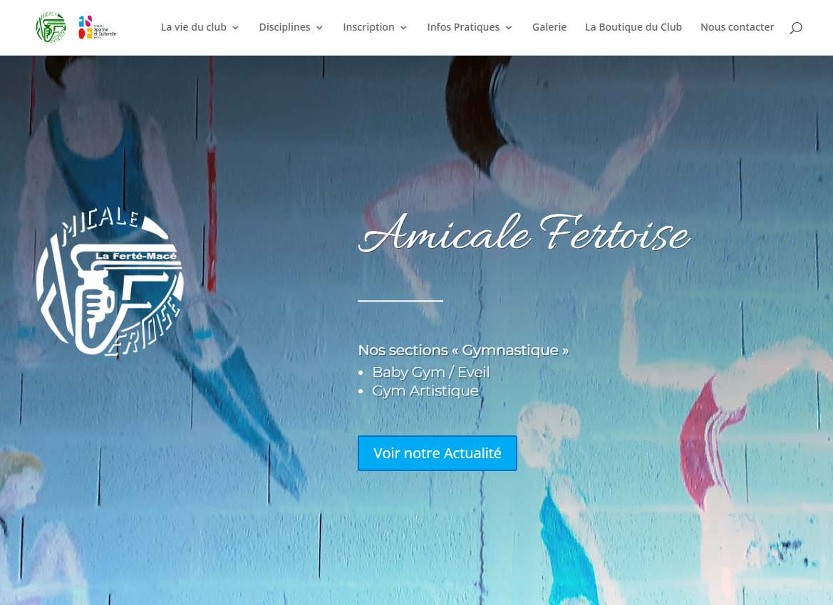 Page d’accueil du site de l’Amicale Fertoise